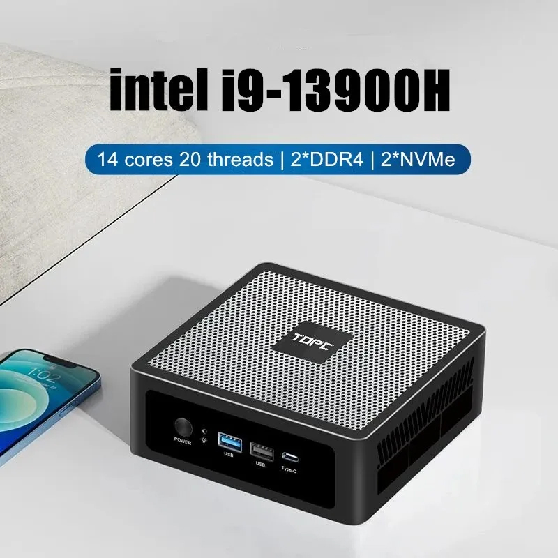 TOPC 데스크탑 게이머 미니 PC, 13 세대 인텔  - Intel Core I9 13900H Mini Pc 리뷰 및 가격
